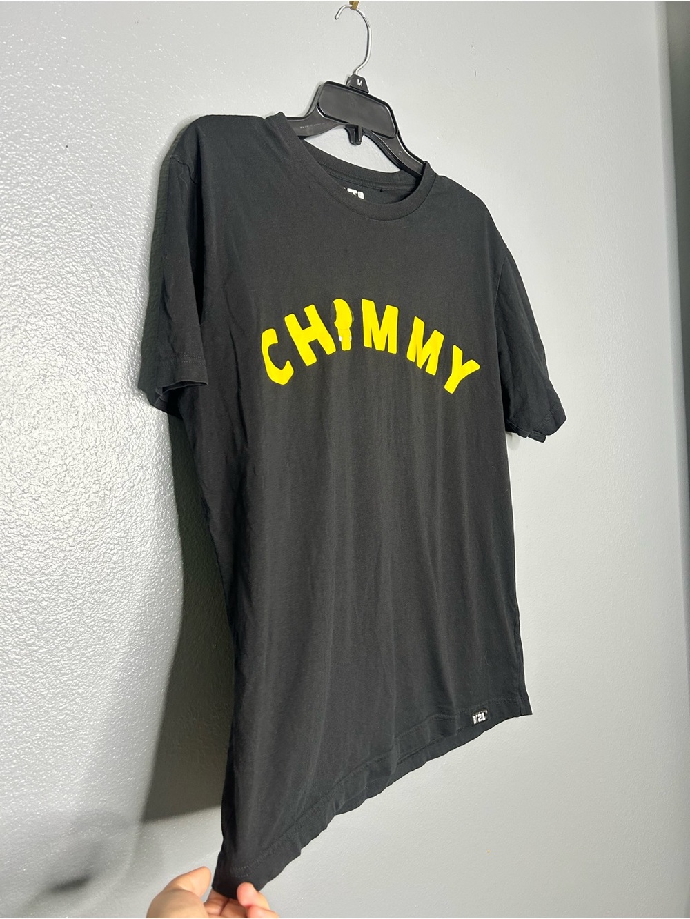Uniqlo Black Graphic UT BT21 Chimny Logo Tee Size Large